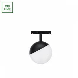   SYSTEM SHIFT BASIC - GLOBE BALL LUMINAIRE 90MM 10W 3000K BLACK WLD70001WW SpectrumLED