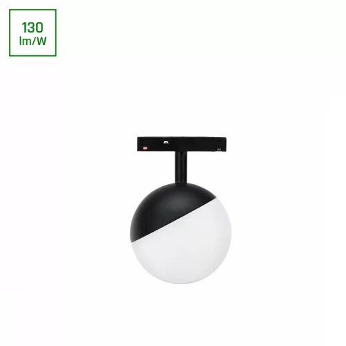 SYSTEM SHIFT BASIC - GLOBE BALL LUMINAIRE 90MM 10W 3000K BLACK WLD70001WW SpectrumLED