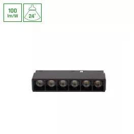   SYSTEM SHIFT BASIC - GRID XS LINEAR LUMINAIRE 110MM 6W 3000K BLACK WLD70009WW SpectrumLED