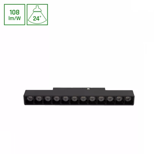 SYSTEM SHIFT BASIC - GRID S LINEAR LUMINAIRE 220MM 12W 3000K BLACK WLD70010WW SpectrumLED