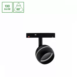   SYSTEM SHIFT BASIC - GLOBE RING BALL LUMINAIRE 90MM 10W 3000K  BLACK WLD70013WW SpectrumLED