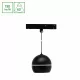 SYSTEM SHIFT BASIC - GLOBE P RING BALL LUMINAIRE SUSPENDED 90MM 10W 3000K BLACK WLD70014WW SpectrumLED