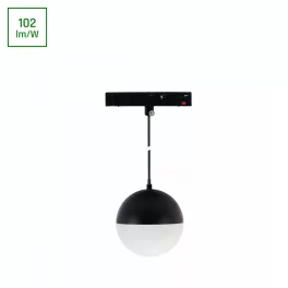   SYSTEM SHIFT BASIC - GLOBE P BALL LUMINAIRE SUSPENDED 90MM 10W  2700K BLACK WLD70021WW SpectrumLED