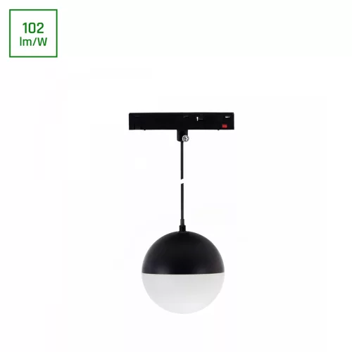 SYSTEM SHIFT BASIC - GLOBE P BALL LUMINAIRE SUSPENDED 90MM 10W  2700K BLACK WLD70021WW SpectrumLED