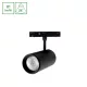 SYSTEM SHIFT BASIC - SPOT L LUMINAIRE  DIRECTIONAL 55X120X180MM 20W 2700K BLACK WLD70022WW SpectrumLED