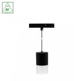   SYSTEM SHIFT BASIC - HANGIT LUMINAIRE SUSPENDED 55X95MM (1100MM WIRE) 7W 2700K BLACK WLD70024WW SpectrumLED