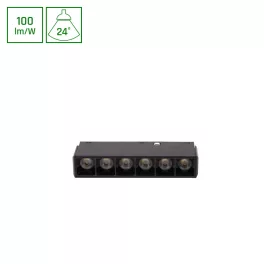   SYSTEM SHIFT BASIC - GRID XS LINEAR LUMINAIRE 110MM 6W 4000K BLACK WLD70028NW SpectrumLED
