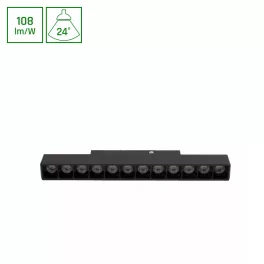   SYSTEM SHIFT BASIC - GRID S LINEAR LUMINAIRE 220MM 12W 4000K BLACK WLD70029NW SpectrumLED