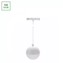   SYSTEM SHIFT BASIC - GLOBE P BALL LUMINAIRE SUSPENDED 90MM 10W  4000K WHITE WLD70037NW SpectrumLED