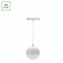   SYSTEM SHIFT BASIC - GLOBE P BALL LUMINAIRE SUSPENDED 90MM 10W  2700K WHITE WLD70037WW SpectrumLED
