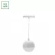 SYSTEM SHIFT BASIC - GLOBE P BALL LUMINAIRE SUSPENDED 90MM 10W  2700K WHITE WLD70037WW SpectrumLED
