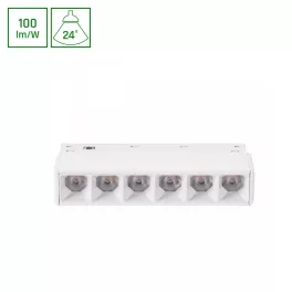  SYSTEM SHIFT BASIC - GRID XS LINEAR LUMINAIRE 110MM 6W 4000K WHITE WLD70044NW SpectrumLED