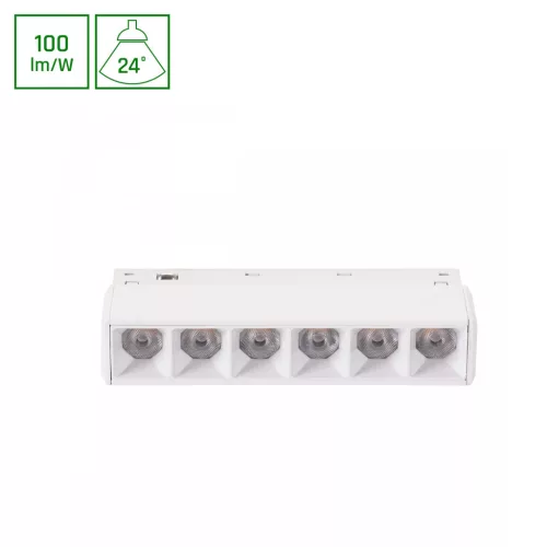 SYSTEM SHIFT BASIC - GRID XS LINEAR LUMINAIRE 110MM 6W 4000K WHITE WLD70044NW SpectrumLED