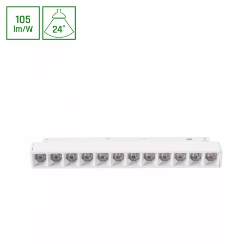 SYSTEM SHIFT BASIC - GRID S LINEAR LUMINAIRE 220MM 12W 2700K WHITE WLD70045WW SpectrumLED