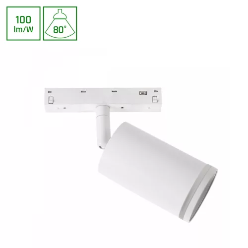 SYSTEM SHIFT BASIC - SPOT S RING LUMINAIRE  DIRECTIONAL 55X100X160MM 7W 4000K WHITE WLD70047NW SpectrumLED