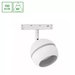   SYSTEM SHIFT BASIC - GLOBE RING BALL LUMINAIRE 90MM 10W 4000K  WHITE WLD70048NW SpectrumLED