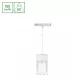 SYSTEM SHIFT BASIC - HANGIT CRYDEGAL LUMINAIRE SUSPENDED 55X110MM (1100MM WIRE) 7W 4000K WHITE WLD70050NW SpectrumLED