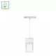 SYSTEM SHIFT BASIC - HANGIT CRYDEGAL LUMINAIRE SUSPENDED 55X110MM (1100MM WIRE) 7W 2700K WHITE WLD70050WW SpectrumLED