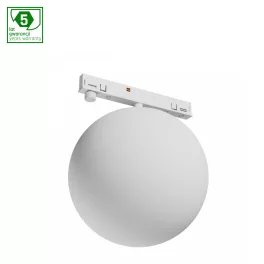   SYSTEM SHIFT NANO - GLOBE SHPERE TRACKLIGHT 100x120MM 7W WHITE 5Y WARRANTY WLD80006 SpectrumLED