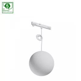   SYSTEM SHIFT NANO - GLOBE P SHPERE TRACKLIGHT PENDANT 100+1000MM CABLE 7W WHITE 5Y WARRANTY WLD80008 SpectrumLED