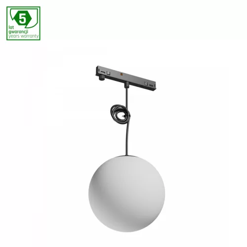 SYSTEM SHIFT NANO - GLOBE P SHPERE TRACKLIGHT PENDANT 100+1000MM CABLE 7W BLACK 5Y WARRANTY WLD80019 SpectrumLED