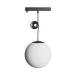 SYSTEM SHIFT NANO - GLOBE P SHPERE TRACKLIGHT PENDANT 100+1000MM CABLE 7W BLACK 5Y WARRANTY WLD80019 SpectrumLED