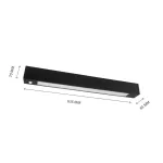 ALLDAY LED TUBE Lineáris lámpa,  IP20, szabályozható, fekete WOJ06780 SpectrumLED