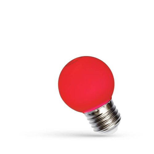 LED Kisgömb E27 230V 1W piros, WOJ11795 SpectrumLED