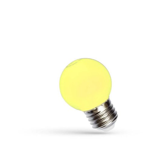 LED Kisgömb E27 230V 1W sárga, WOJ11798 SpectrumLED