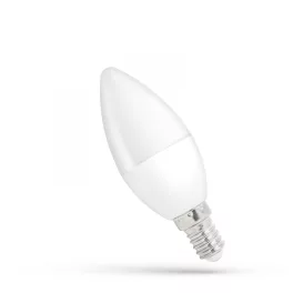   E14 LED-fényforrás, 4 W, Hideg fehér CW 6000K 340lm, WOJ13035_4W SpectrumLED