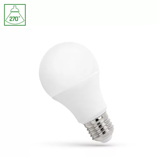 E27 LED-fényforrás, 4,9 W, Hideg fehér CW 6000K 450lm, WOJ13272_4_9W SpectrumLED