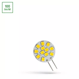   G4 LED-fényforrás 12 V, 1,2 W, Meleg fehér WW 3000K 120lm, WOJ13784_WW SpectrumLED