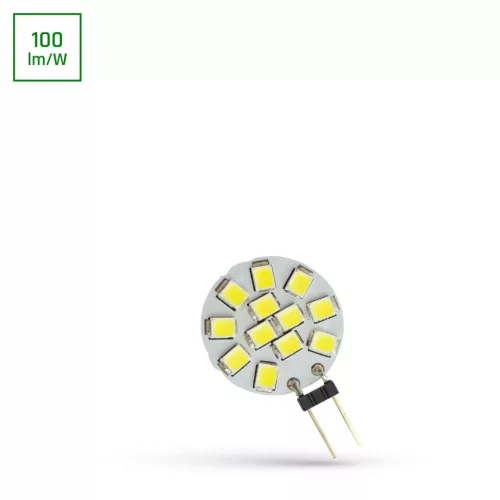 G4 LED-fényforrás 12 V, 1.2 W, Hideg fehér CW 6000K 120lm, WOJ13785_CW SpectrumLED