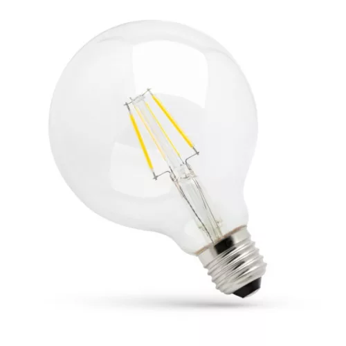 E27 LED-fényforrás, 8 W, filament, Meleg fehér WW 2700K 1000lm, WOJ13868 SpectrumLED