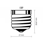 E27 LED-fényforrás, 7 W, Hideg fehér CW 6000K 620lm, WOJ13899 SpectrumLED