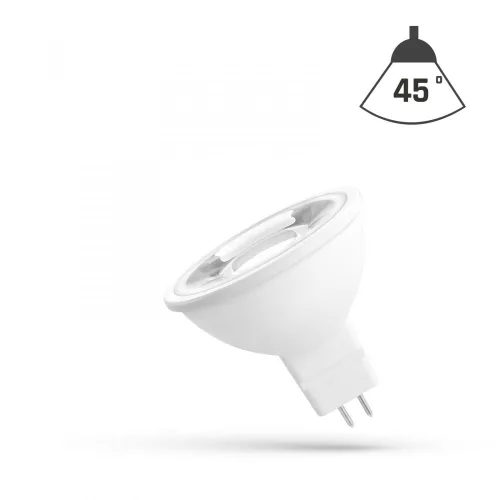 GU5,3 LED-fényforrás 12 V, 4 W, Meleg fehér WW 3000K 380lm, WOJ14095_45ST SpectrumLED