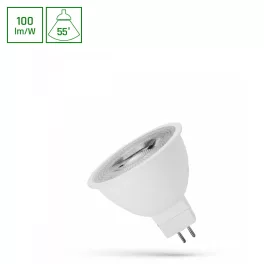   GU5,3 LED-fényforrás 12 V, 4 W, Hideg fehér CW 6000K 400lm, WOJ14097_55ST SpectrumLED