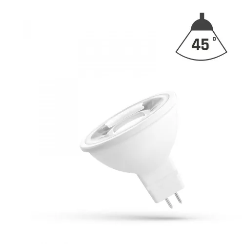 GU5,3 LED-fényforrás 12 V, 6 W, Hideg fehér CW 6000K 500lm, WOJ14100_45ST SpectrumLED
