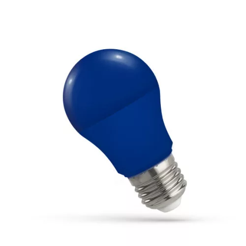 E27 LED-fényforrás, 5 W, Kék WW K lm, WOJ14112 SpectrumLED