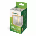 E27 LED-fényforrás, 4 W, filament, Természetes fehér NW 4000K 510lm, WOJ14335 SpectrumLED