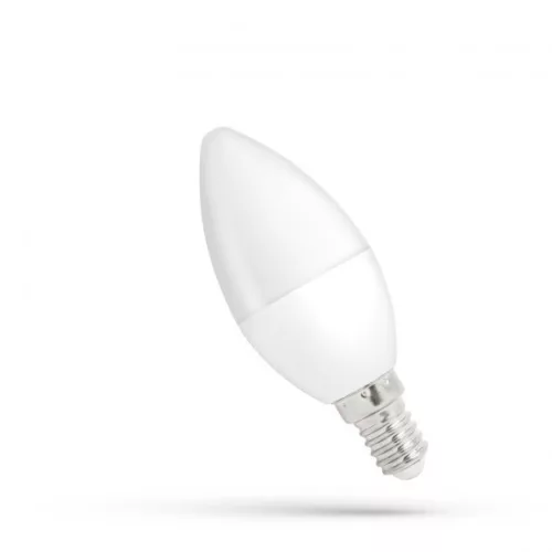 E14 LED-fényforrás, 6 W, szabályozható, Természetes fehér NW K lm, WOJ14382 SpectrumLED
