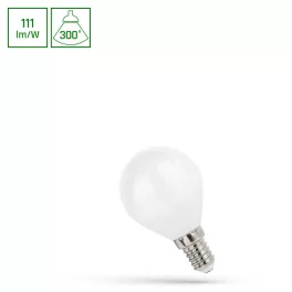   E14 LED-fényforrás, 5.5 W, filament, Meleg fehér WW 2700K 610lm, WOJ14394_5_5W SpectrumLED