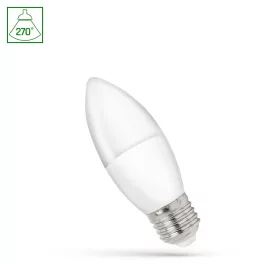   E27 LED-fényforrás, 1 W, Meleg fehér WW K lm, WOJ14454_1W SpectrumLED