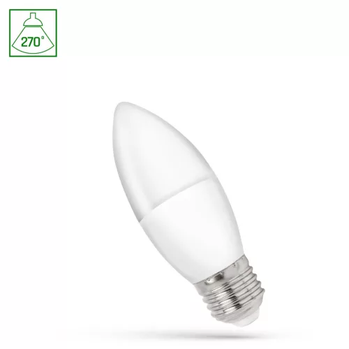E27 LED-fényforrás, 1 W, Meleg fehér WW K lm, WOJ14454_1W SpectrumLED