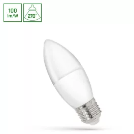   E27 LED-fényforrás, 1 W, Hideg fehér CW 6000K 100lm, WOJ14456 SpectrumLED