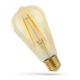   E27 LED-fényforrás, 4,9 W, filament, Meleg fehér WW 2400K 490lm, WOJ14460_4_9W SpectrumLED