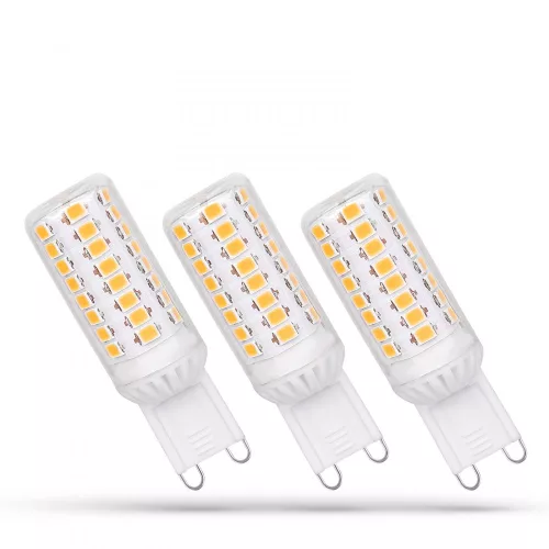 G9 LED-fényforrás, 4,9 W, szabályozható, Meleg fehér, 5 év garancia WW 3000K 540lm, WOJ14484_4_9W SpectrumLED