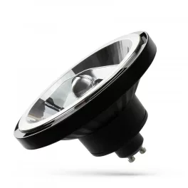   AR111 GU10 LED-fényforrás, 10 W, Meleg fehér, fekete, 5 év garancia WW 3000K 1000lm, WOJ14566 SpectrumLED