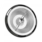 AR111 GU10 LED-fényforrás, 12 W, Meleg fehér, fekete, 5 év garancia WW 3000K 1200lm, WOJ14568 SpectrumLED