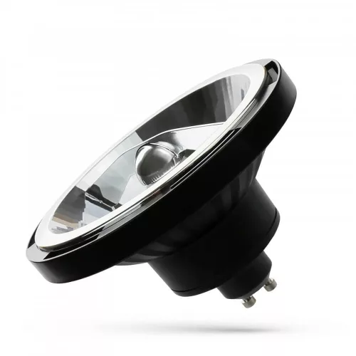 AR111 GU10 LED-fényforrás, 12 W, Természetes fehér, fekete, 5 év garancia NW 4000K 1200lm, WOJ14569 SpectrumLED